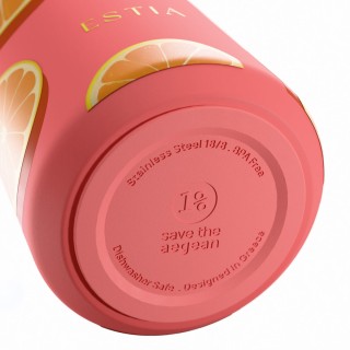 ESTIA ΘΕΡΜΟΣ FLOW SAVE THE AEGEAN 500ml ORANGE POP