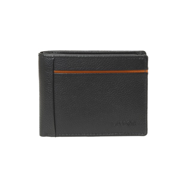 Lavor 1-3850 Ανδρικό Δερμάτινο Πορτοφόλι Μαύρο
