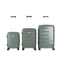 Polo Tokyo PP Trolley Σετ 3 Βαλίτσες Χακί (32Lt,62Lt,92Lt) Υ.75cm Μ.49cm Π.30cm 9-65-005-6500
