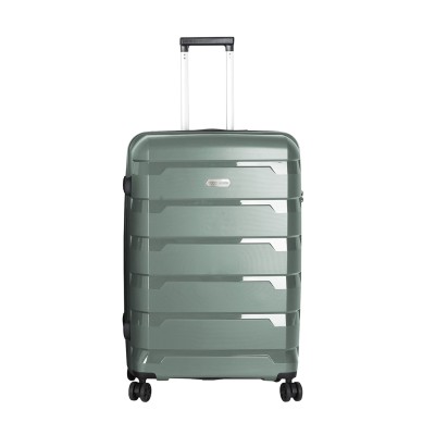 Polo Tokyo PP Trolley Μεγάλη Βαλίτσα Ταξιδίου Σκληρή Χακί 92Lt Υ.75cm Μ.49cm Π.30cm. +5cm 9-65-004-6500