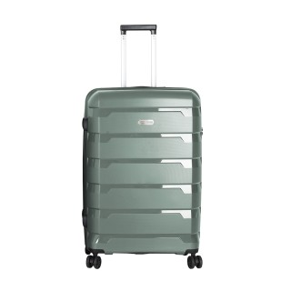 Polo Tokyo PP Trolley Μεγάλη Βαλίτσα Ταξιδίου Σκληρή Χακί 92Lt Υ.75cm Μ.49cm Π.30cm. +5cm 9-65-004-6500
