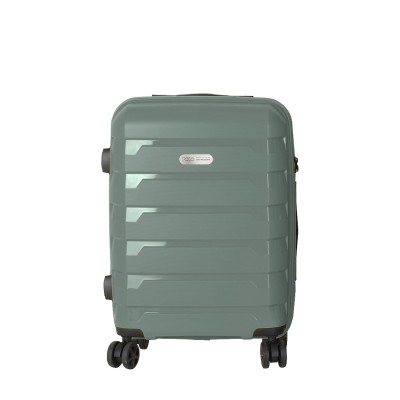 Polo Tokyo PP Trolley Μικρή Βαλίτσα Ταξιδίου Καμπίνας Σκληρή Χακί 32Lt Υ.55cm Μ.36cm Π.23cm 9-65-002-6500