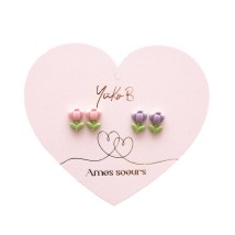 Yuko B. Soulmate Σκουλαρίκια Λουλούδι Aurelia Stainless Steel YB-500-371
