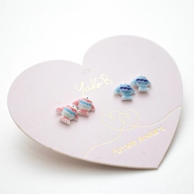 Yuko B. Soulmate Σκουλαρίκια Ψαράκια Stainless Steel YB-500-367