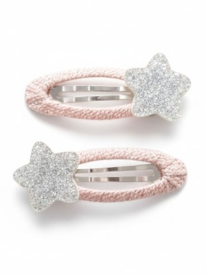 Yuko.B Barrettes Blue Stars Κοκαλάκια με Κλιπ Σετ 2 Τεμαχίων YB-500-285