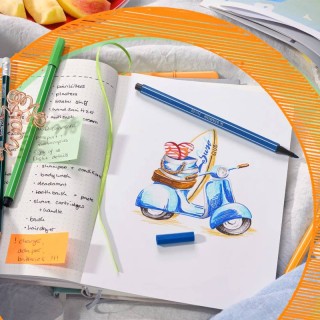 Stabilo Μαρκαδόροι Pen 68 Σετ 10 Τεμάχια Brilliant Colors + Δώρο Μαρκαδόρο Pen68 MAX