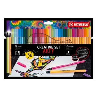 Stabilo Arty Creative Μαρκαδόροι Σχεδίου Σετ 36 Τεμαχίων 8868/36/1/20