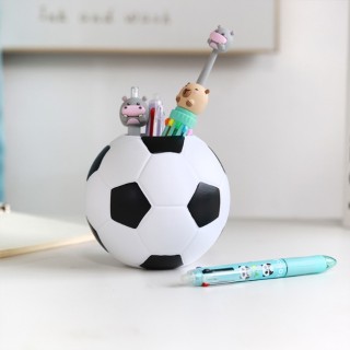 I-Total Pencil Holder Goal Πλαστική Μολυβοθήκη Λευκό/Μαύρο XL3034B