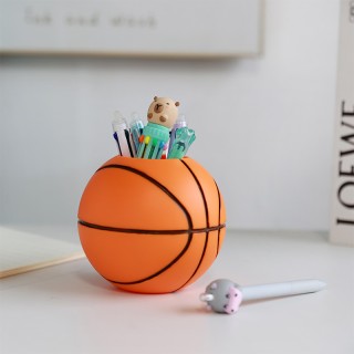 I-Total Pencil Holder Basket Πλαστική Μολυβοθήκη Πορτοκαλί/Μαύρο XL3034C