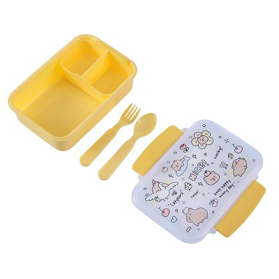I-Total Lunch Box Capybara Πλαστικό Δοχείο Φαγητού Κίτρινο 650ml BPA FREE ID2027