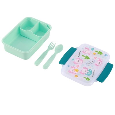 I-Total Lunch Box Axolutely Πλαστικό Δοχείο Φαγητού Γαλάζιο 650ml BPA FREE ID2029