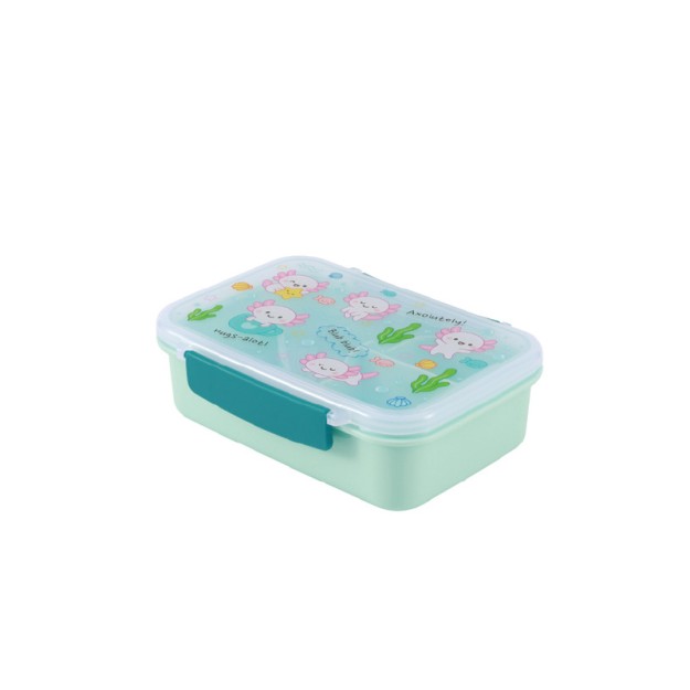 I-Total Lunch Box Axolutely Πλαστικό Δοχείο Φαγητού Γαλάζιο 650ml BPA FREE ID2029