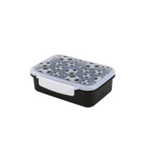 I-Total Lunch Box Goal Πλαστικό Δοχείο Φαγητού Λευκό/Μαύρο 650ml BPA FREE ID2023