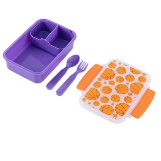 I-Total Lunch Box Basket Πλαστικό Δοχείο Φαγητού Μωβ 650ml BPA FREE ID2024