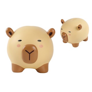 I-Total Παιδικός Κουμπαράς Πλαστικός Μπεζ ''Capybara'' XL2497P