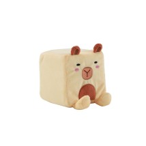 I-Total Παιδικό Διακοσμητικό Μαξιλάρι Squishy Cube Capybara Μπεζ 10cm XL2784I