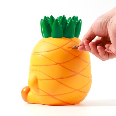 I-Total Παιδικός Κουμπαράς Πλαστικός Κίτρινος ''Poppy Pineapple'' XL2499H