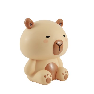 I-Total Παιδικός Κουμπαράς Πλαστικός Μπεζ ''Capybara'' 27cm XL2497B