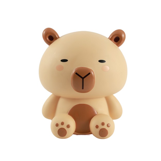 I-Total Παιδικός Κουμπαράς Πλαστικός Μπεζ ''Capybara'' 27cm XL2497B