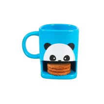 I-Total Κούπα Cookie Pocket Κεραμική Γαλάζια ''Panda'' 250ml XL1902