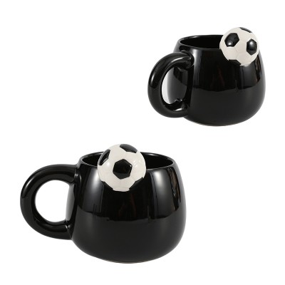 I-Total Κούπα Κεραμική Μαύρη ''Football'' 470ml XL2525J