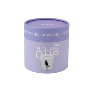 I-Total In-Glass Cup Γυάλινο Ποτήρι με Σχέδιο ''Raven'' XL3299