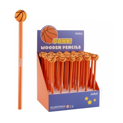 I-Total Basket Ξύλινο Μολύβι με PVC Μπάλα Μπάσκετ XL2308T