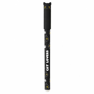 I-Total Erasable Pen Cat Lovers ''Black Cat'' Μπλε μελάνι XL1873H