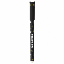 I-Total Erasable Pen Cat Lovers ''Black Cat'' Μπλε μελάνι XL1873H