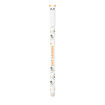 I-Total Erasable Pen Cat Lovers ''White Cat'' Μπλε μελάνι XL1873I