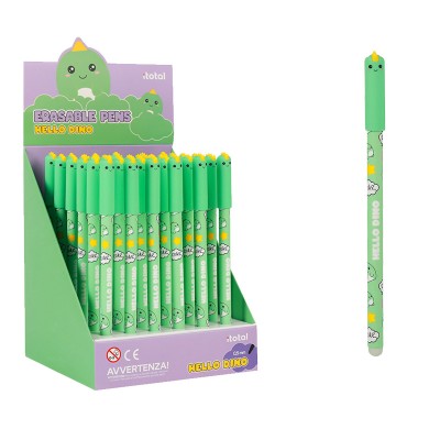I-Total Erasable Pen Πράσινο ''Hello Dino'' με Μπλε μελάνι XL1873D