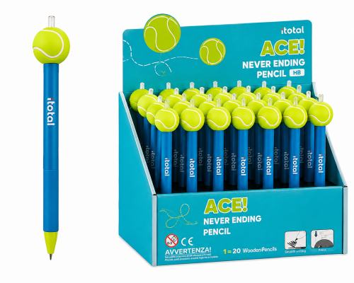 I-Total Never Ending Pencil Μπλε ''Tennis'' XL2070O