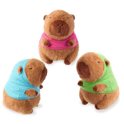 Trendhaus Λούτρινο Capybara με Μπλουζάκι 21cm 969354