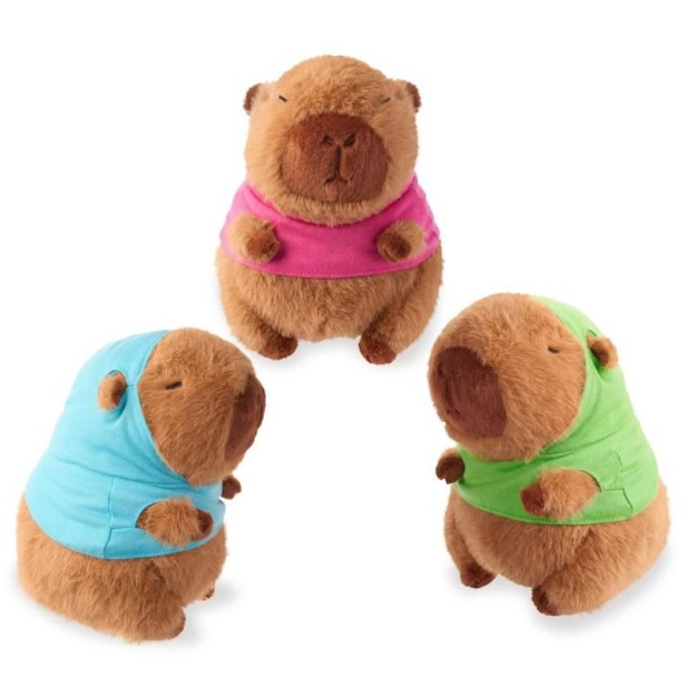 Trendhaus Λούτρινο Capybara με Μπλουζάκι 21cm 969354