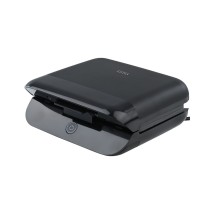 ESTIA ΤΟΣΤΙΕΡΑ BLACK & INOX 2 ΘΕΣΕΩΝ 800W ΜΕ ΑΠΟΣΠΩΜΕΝΕΣ ΑΝΤΙΚΟΛΛΗΤΙΚΕΣ ΠΛΑΚΕΣ