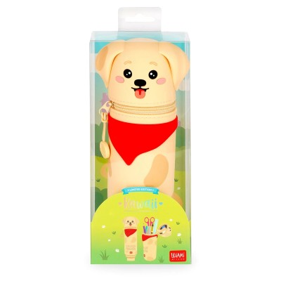 Legami Milano Κασετίνα Βαρελάκι Σιλικόνη Kawaii Μπεζ ''Golden'' KA0025