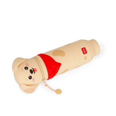 Legami Milano Κασετίνα Βαρελάκι Σιλικόνη Kawaii Μπεζ ''Golden'' KA0025
