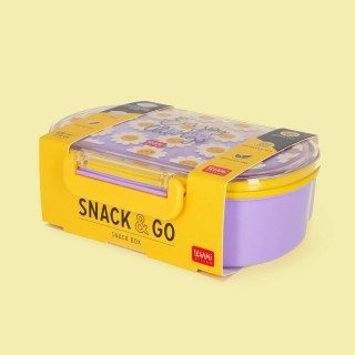 Legami Milano Snack Box Snack&Go ''Daisy'' Μωβ/Κίτρινο KSNB0002