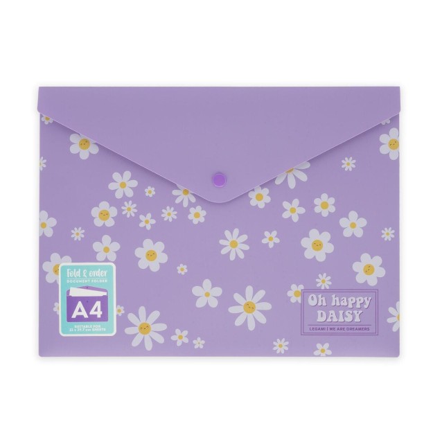 Legami Milano Document Folder A4 Fold&Order ''Daisy'' Λιλά PFB0001
