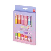 Legami Milano Set of 6 Kitty Dual Tip Highlighters ''Meow'' MHL0002