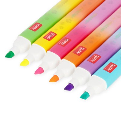 Legami Milano Set of 6 Kitty Dual Tip Highlighters ''Meow'' MHL0002