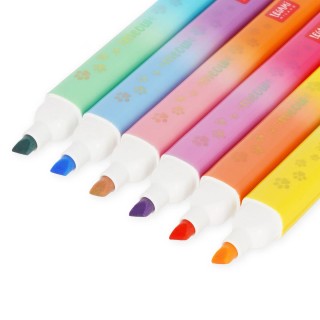 Legami Milano Set of 6 Kitty Dual Tip Highlighters ''Meow'' MHL0002