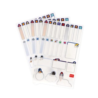 Legami Milano Adhesive Labels with Protective Film My Name Is... ''Space'' STK0003