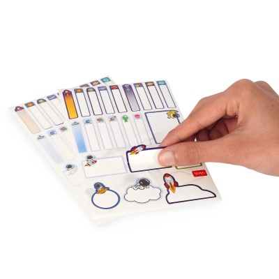 Legami Milano Adhesive Labels with Protective Film My Name Is... ''Space'' STK0003