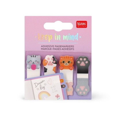 Legami Milano Kitty Adhesive Pagemarkers - Keep in Mind SKN0002