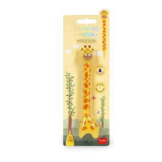 Legami Milano ''Giraffe'' Ballpoint Pen with Base Stand-Ink Ovation STG0003