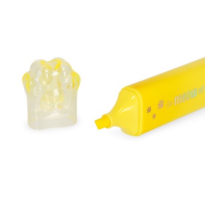 Legami Milano Meow Highlighter - Yellow MHB0003