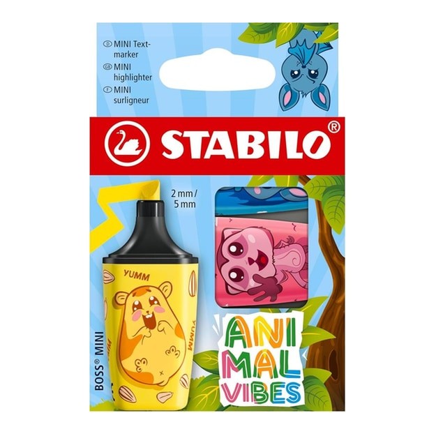 Stabilo Boss Mini ''Animal Vibes'' Σετ 3 χρώματα 07/03-73
