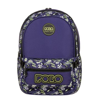 Polo Zippy Σχολική Τσάντα Πλάτης Δημοτικού Μπλε 9-01-080-8445