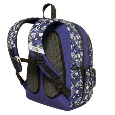 Polo Zippy Σχολική Τσάντα Πλάτης Δημοτικού Μπλε 9-01-080-8445